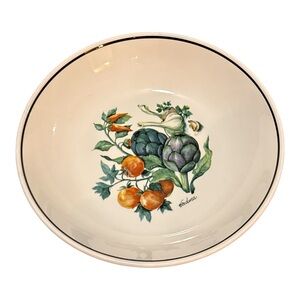 Over and Back "Verdura" pasta serving bowl EUC Made in Italy